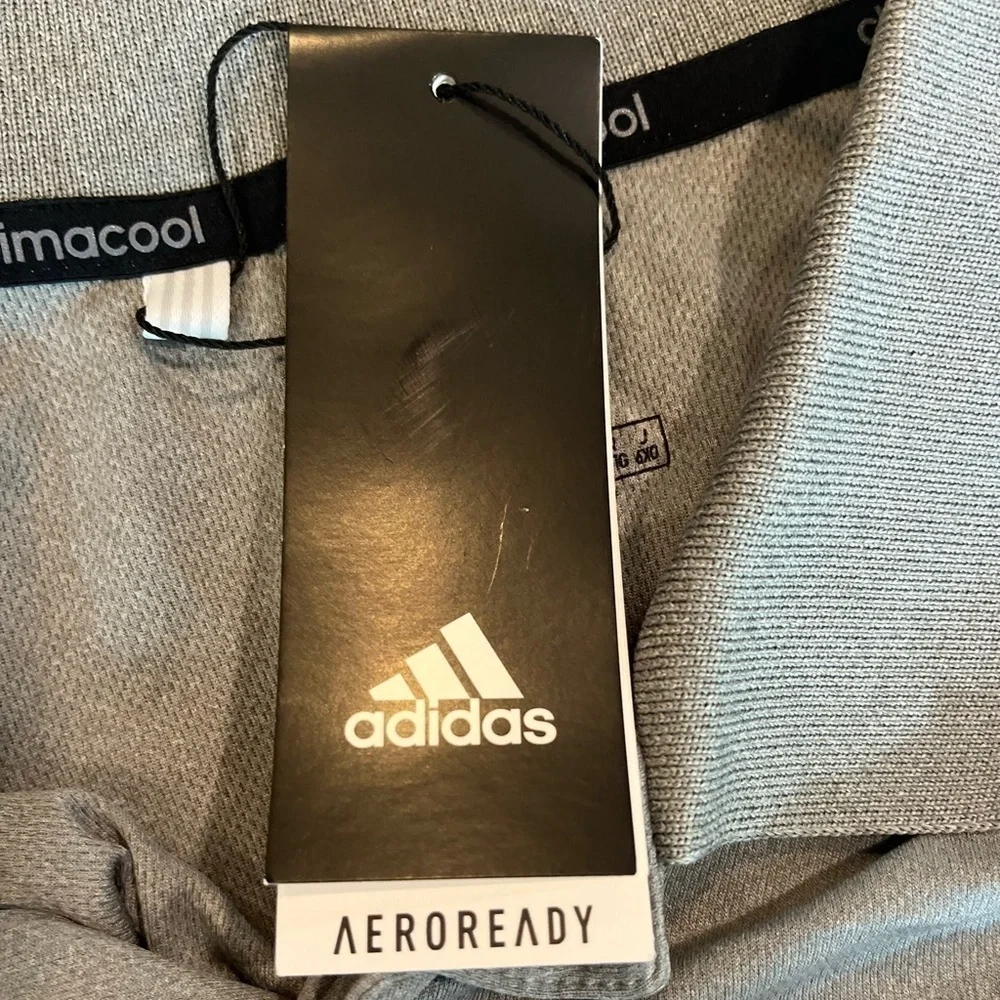 NWT ADIDAS Polo Sz 2XL Veterans CreatiVets Gray Shirt